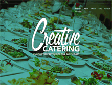 Tablet Screenshot of creativecateringbysean.com